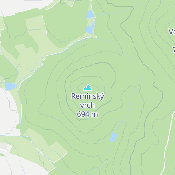Map of Reminský vrch