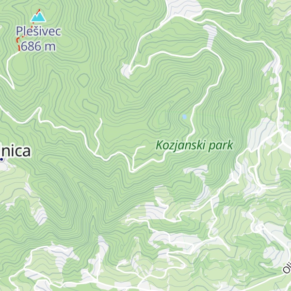 Map of Lovski bivak LD Podčetrtek
