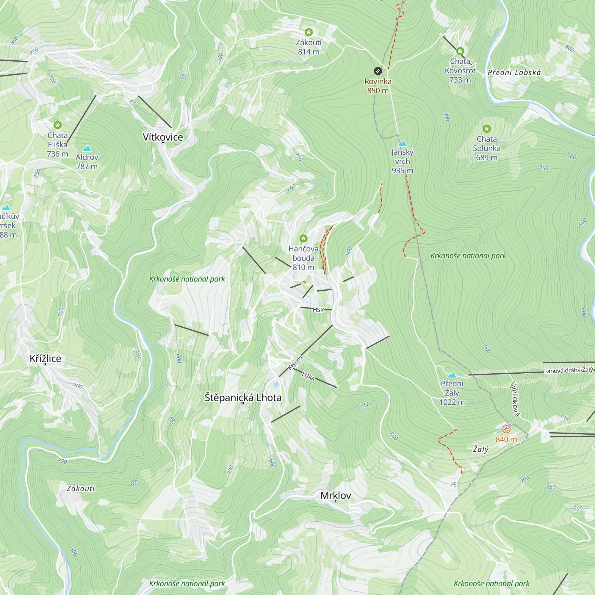 Martinova Bouda map