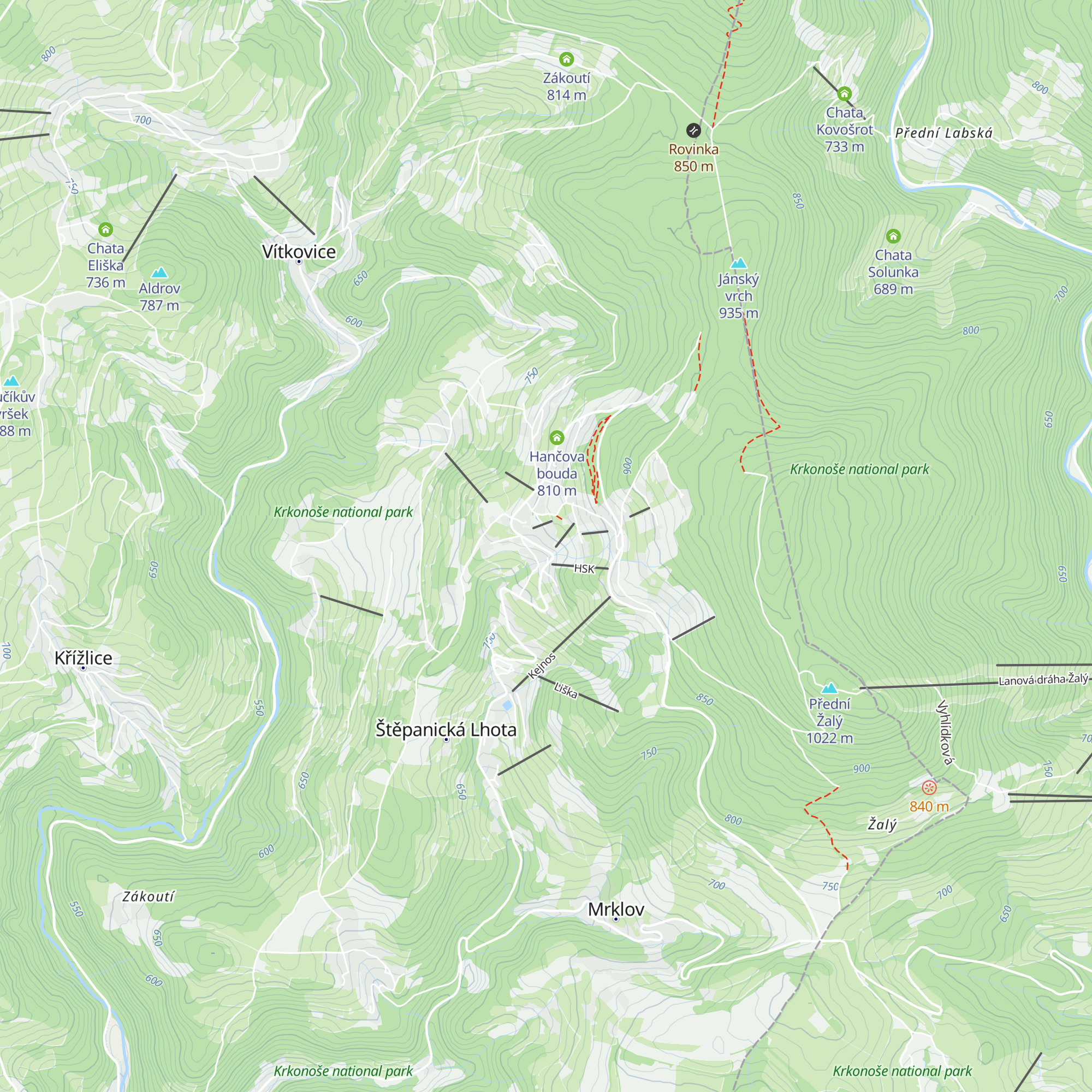 Martinova Bouda map