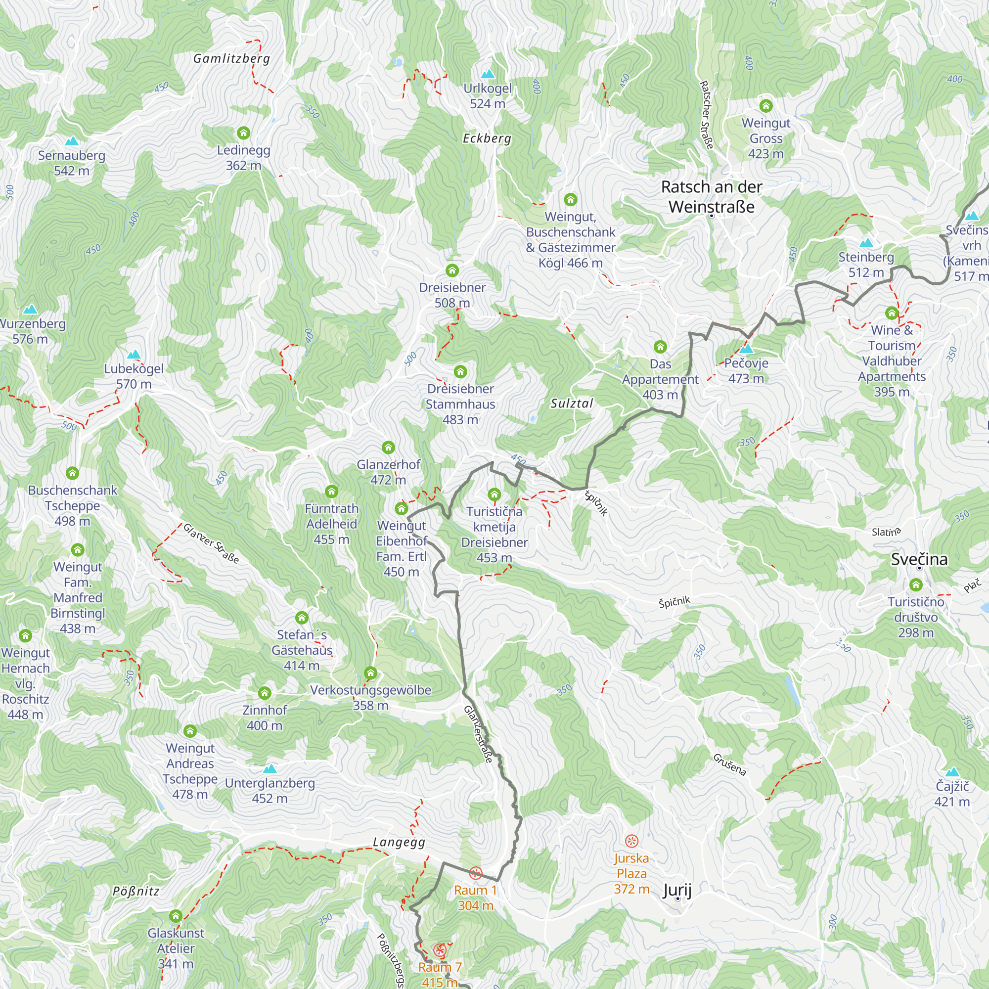 Turistična kmetija Dreisiebner map
