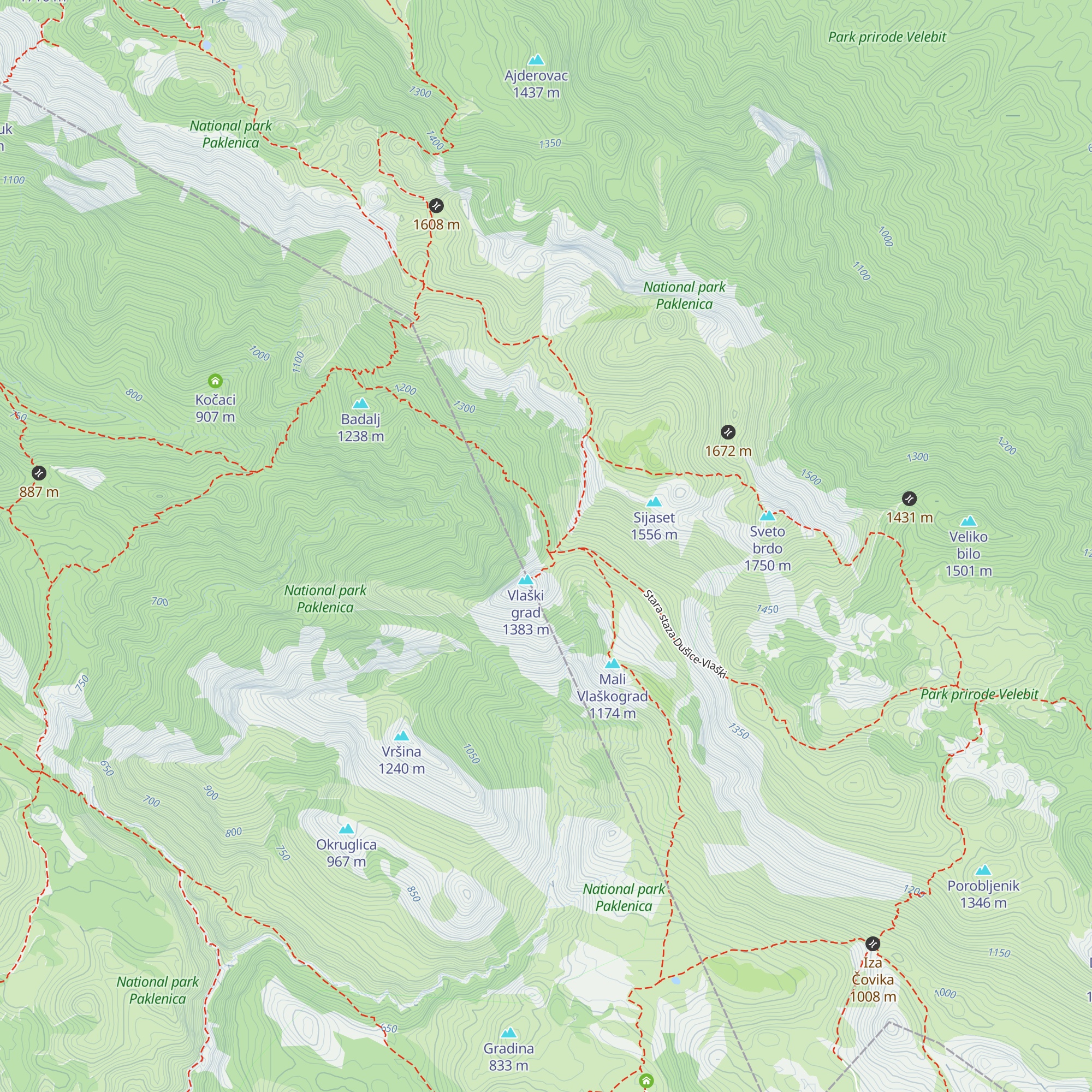 Planinarsko sklonište Vlaški Grad map