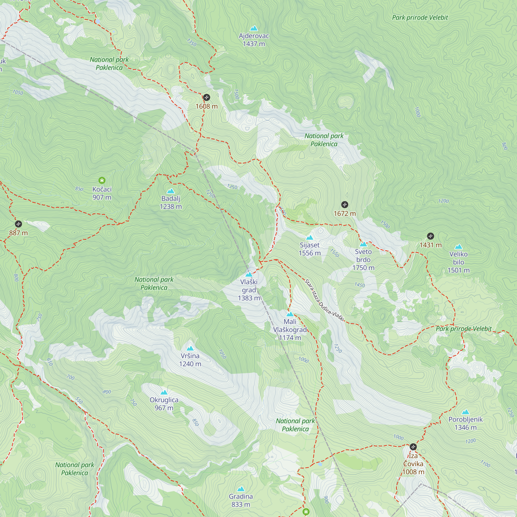 Planinarsko sklonište Vlaški Grad map