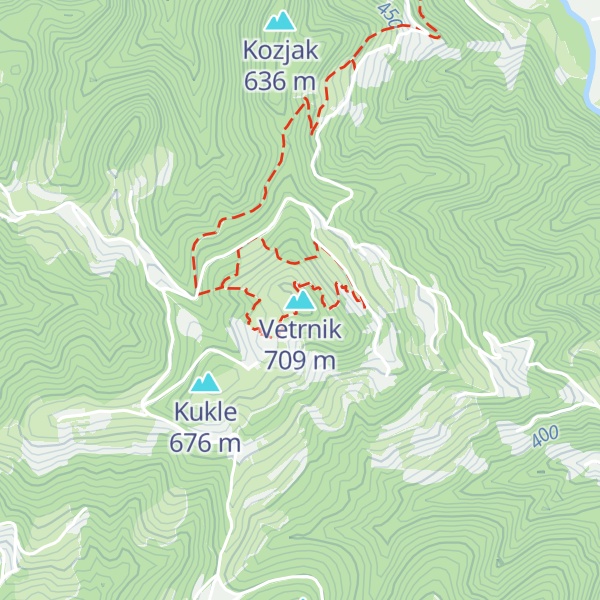 Map of Vetrnik