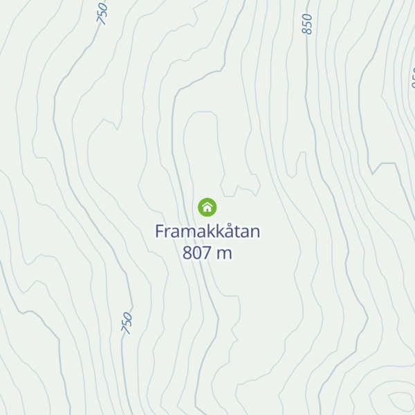 Map of Framakkåtan
