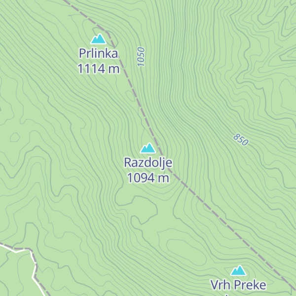 Map of Razdolje