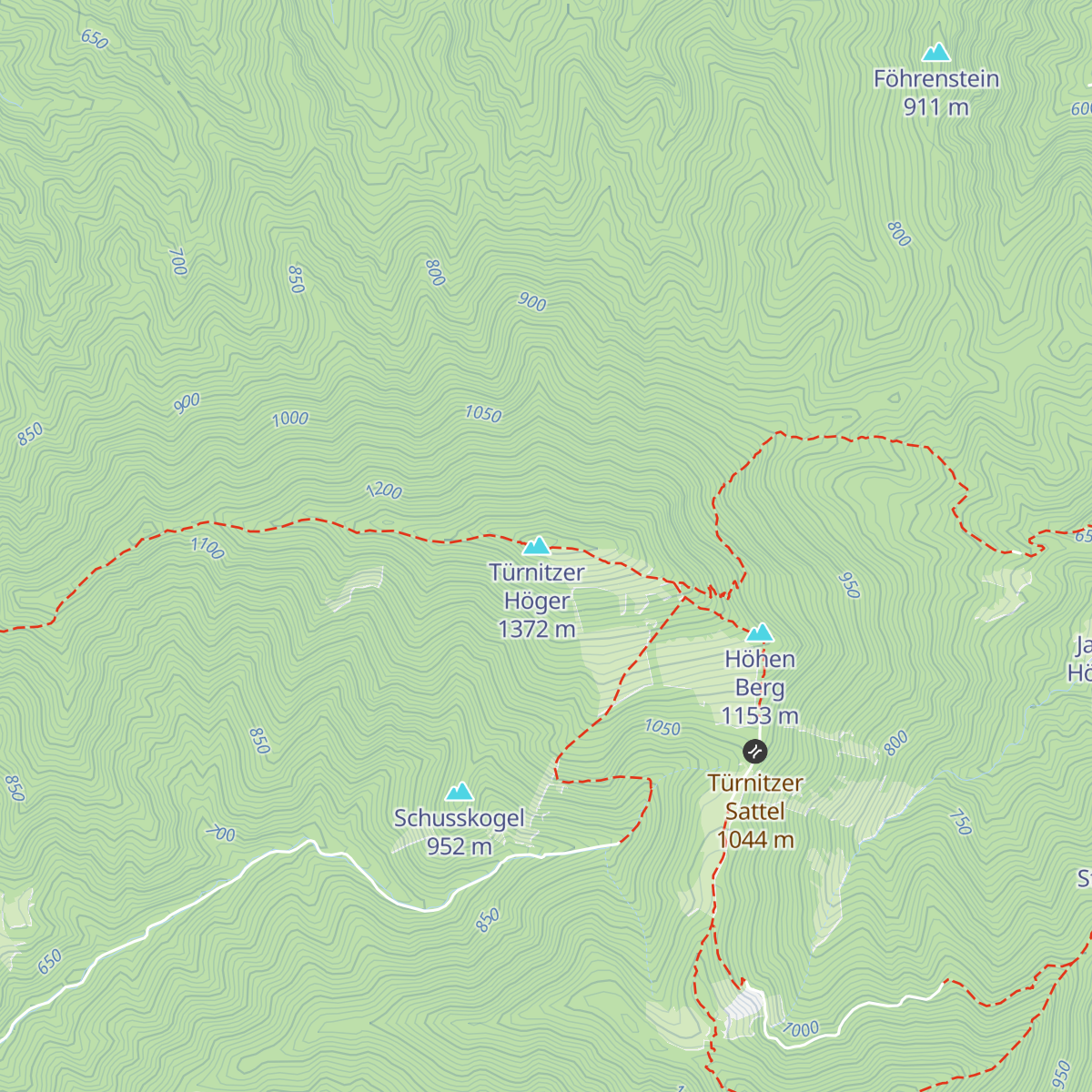 Türnitzer Hütte map