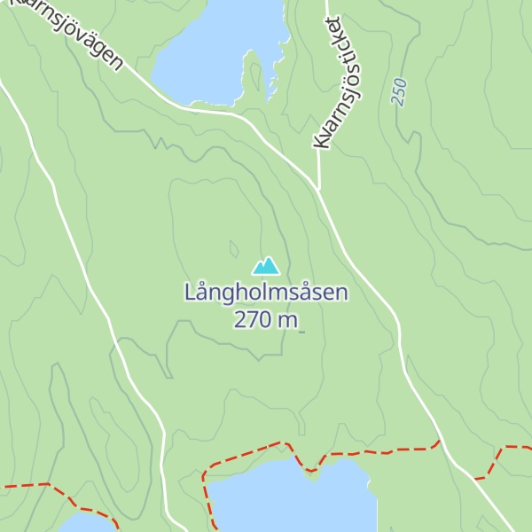 Map of Långholmsåsen