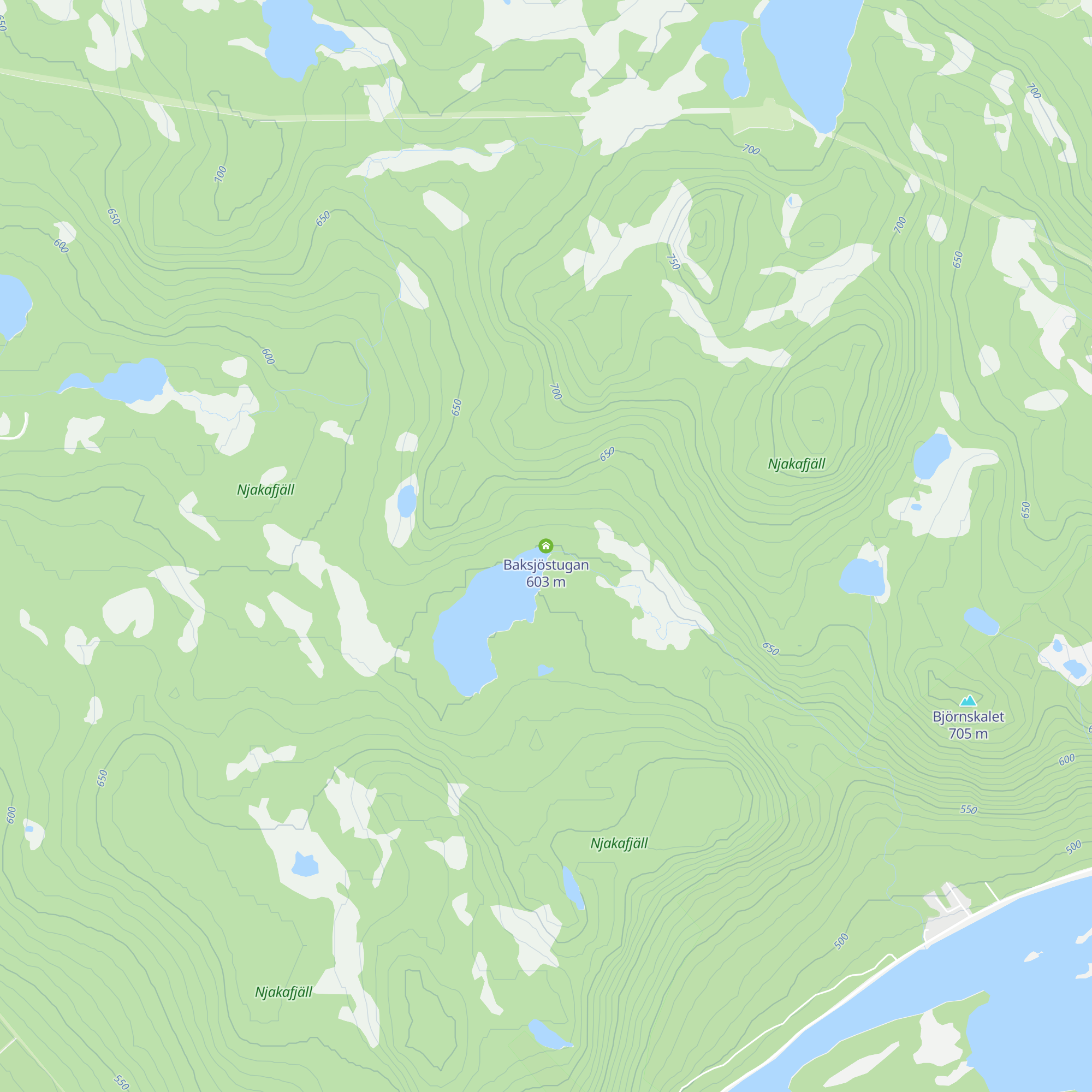 Baksjöstugan map