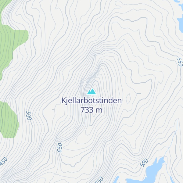 Map of Kjellarbotstinden