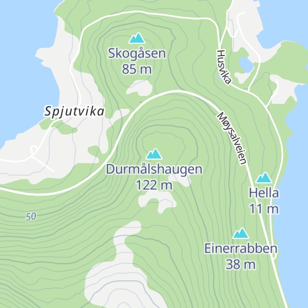 Map of Durmålshaugen
