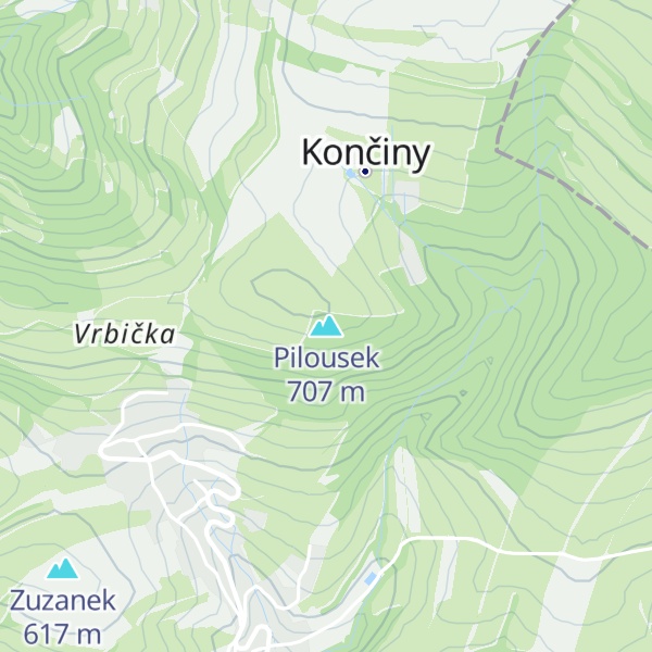 Map of Pilousek