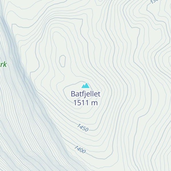 Map of Batfjellet