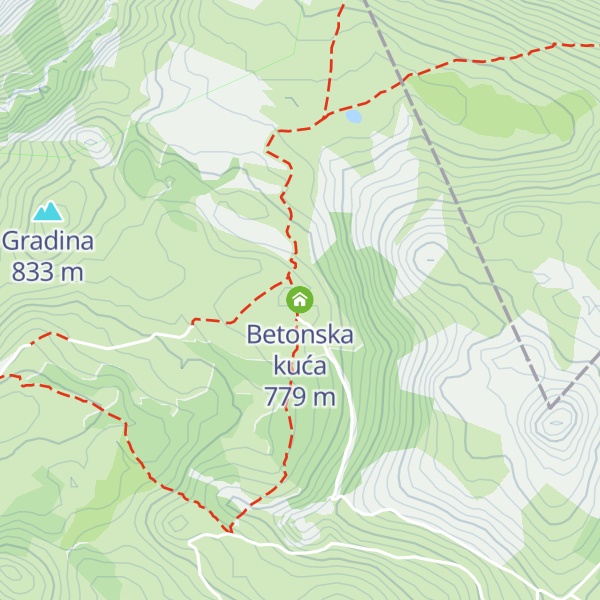 Map of Betonska kuća