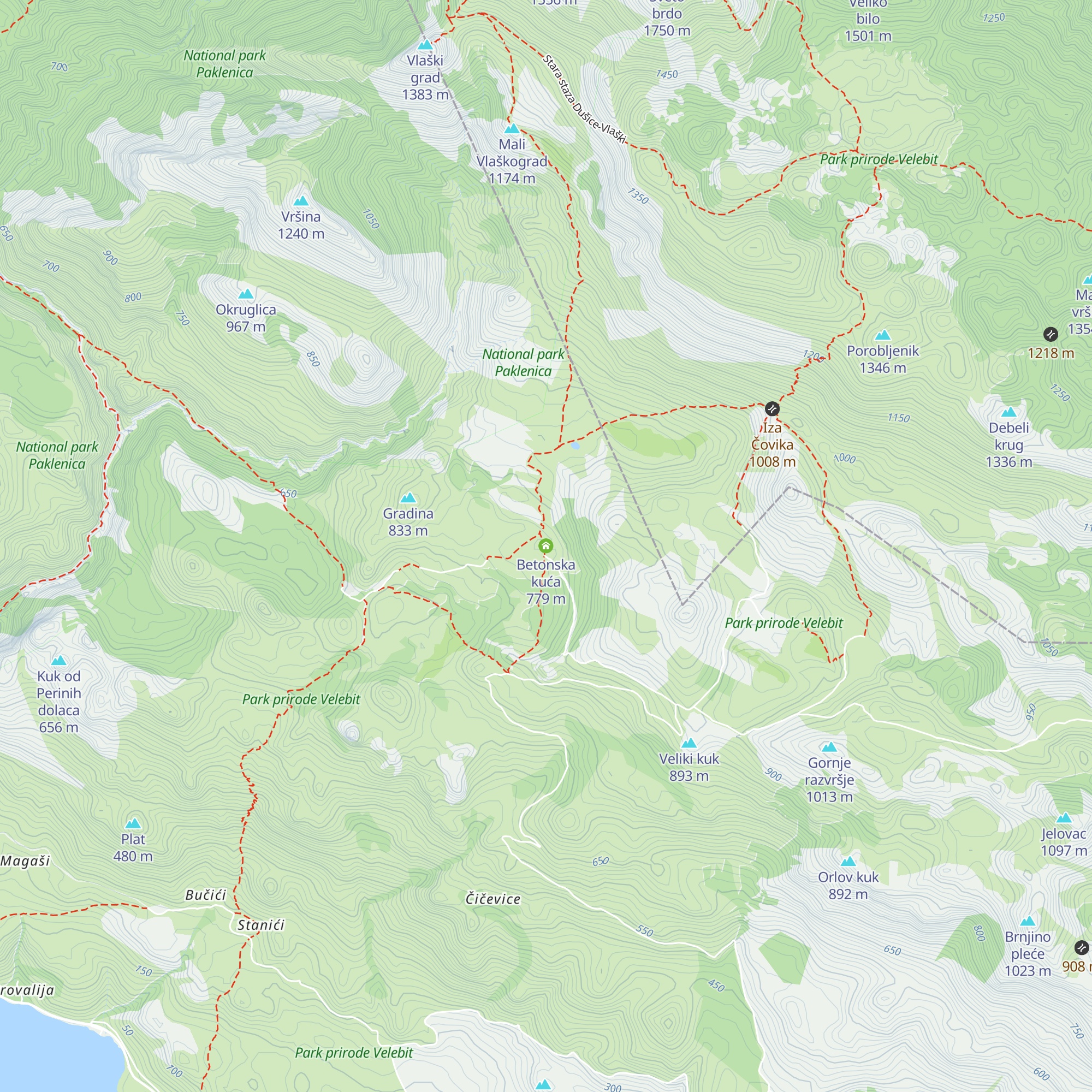 Betonska kuća map