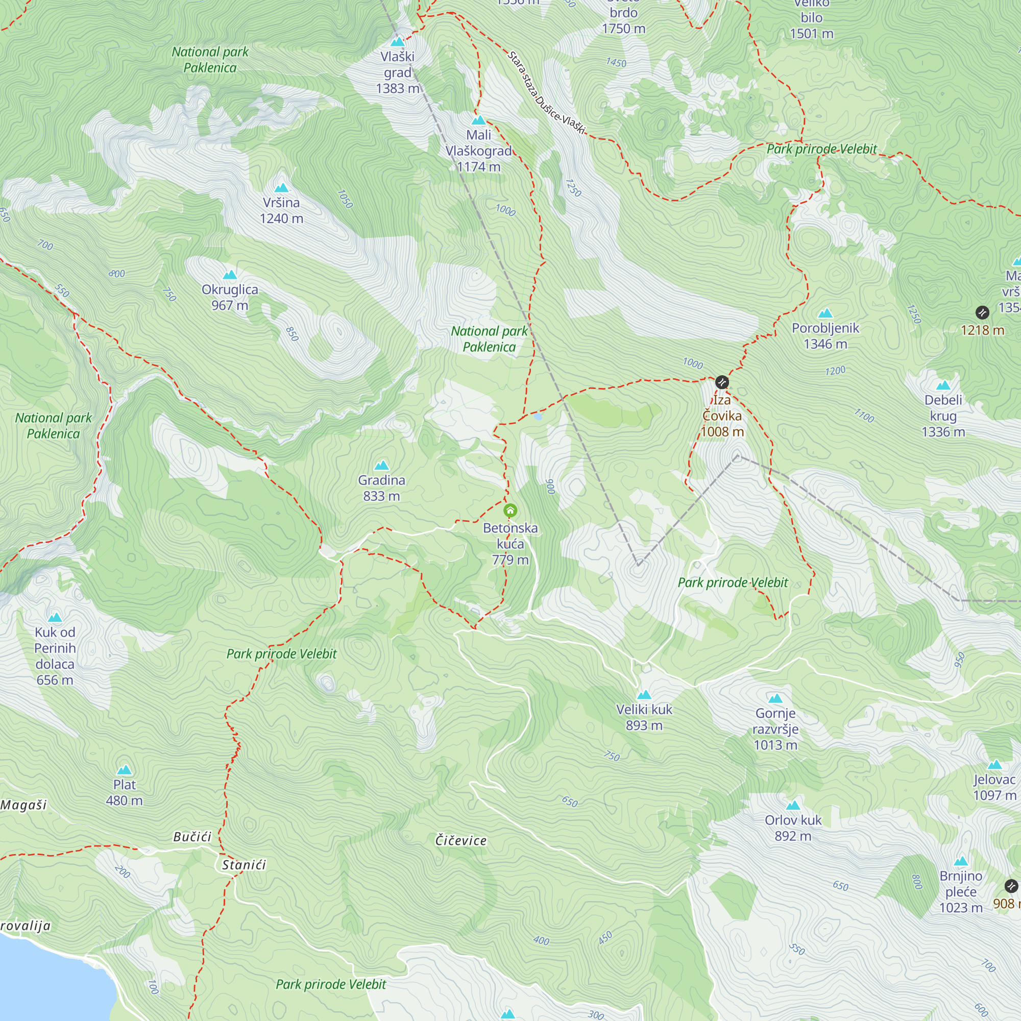 Betonska kuća map