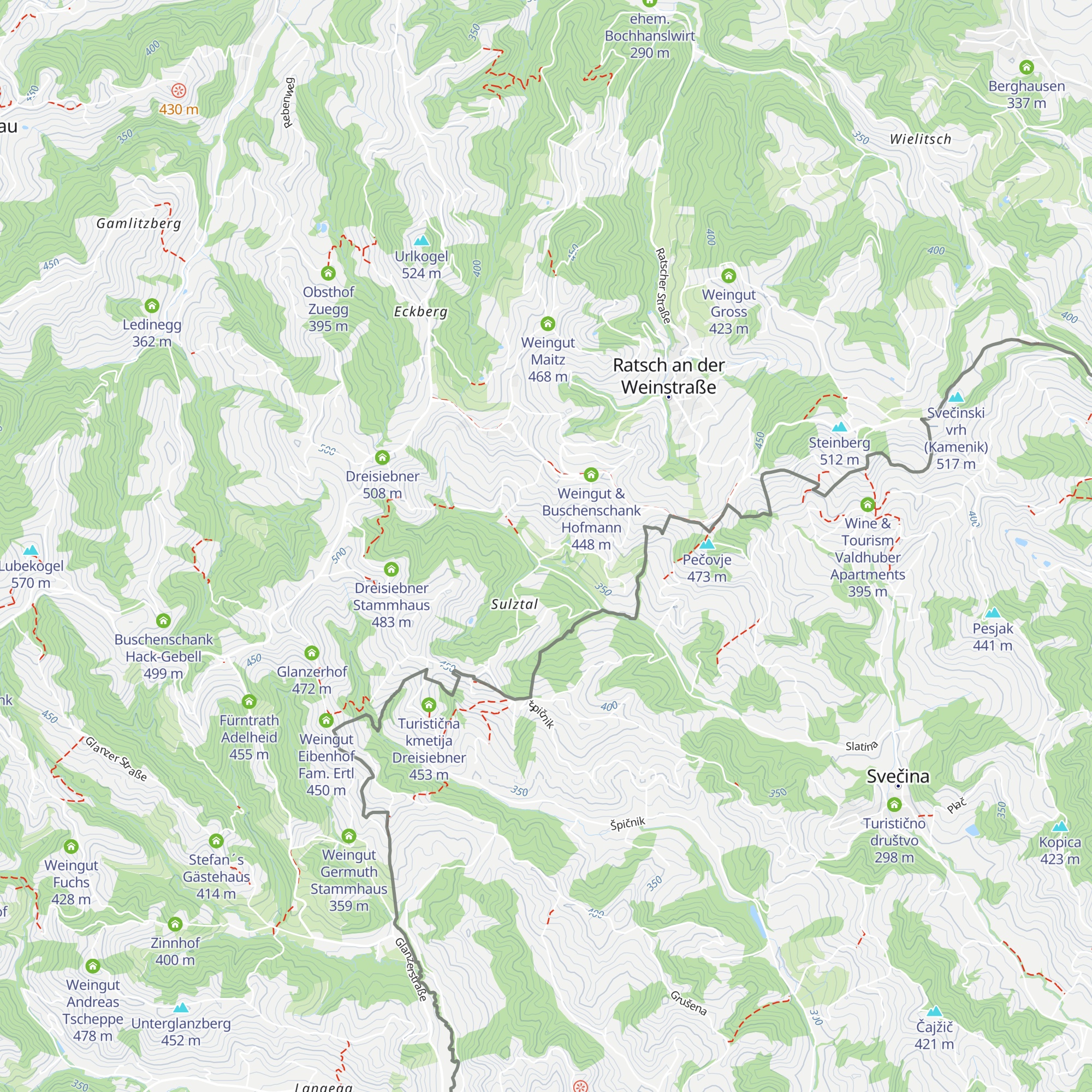 Vulgo Trinkaus map