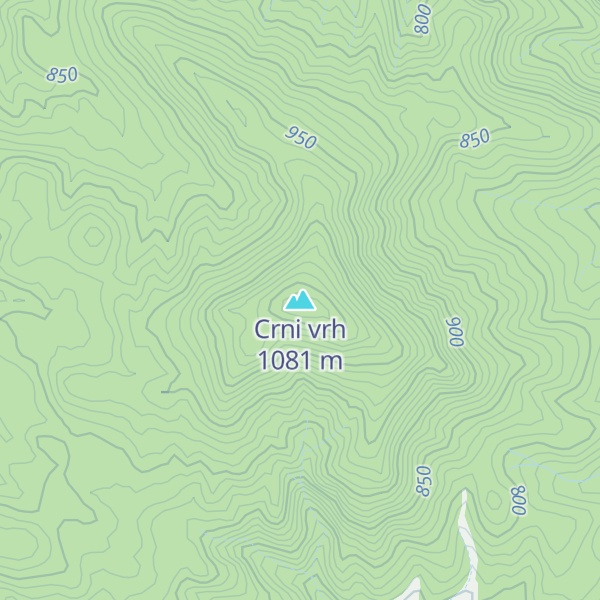 Map of Crni vrh