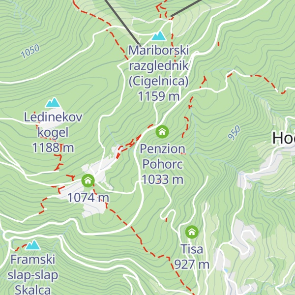 Map of Dom Miloša Zidanška