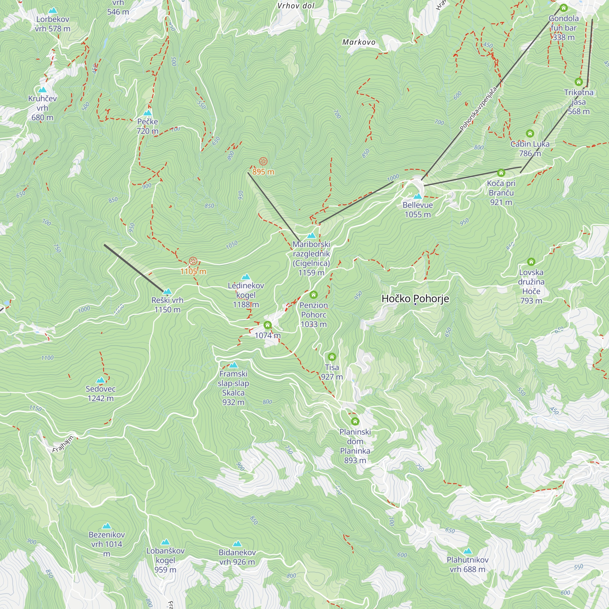 Dom Miloša Zidanška map