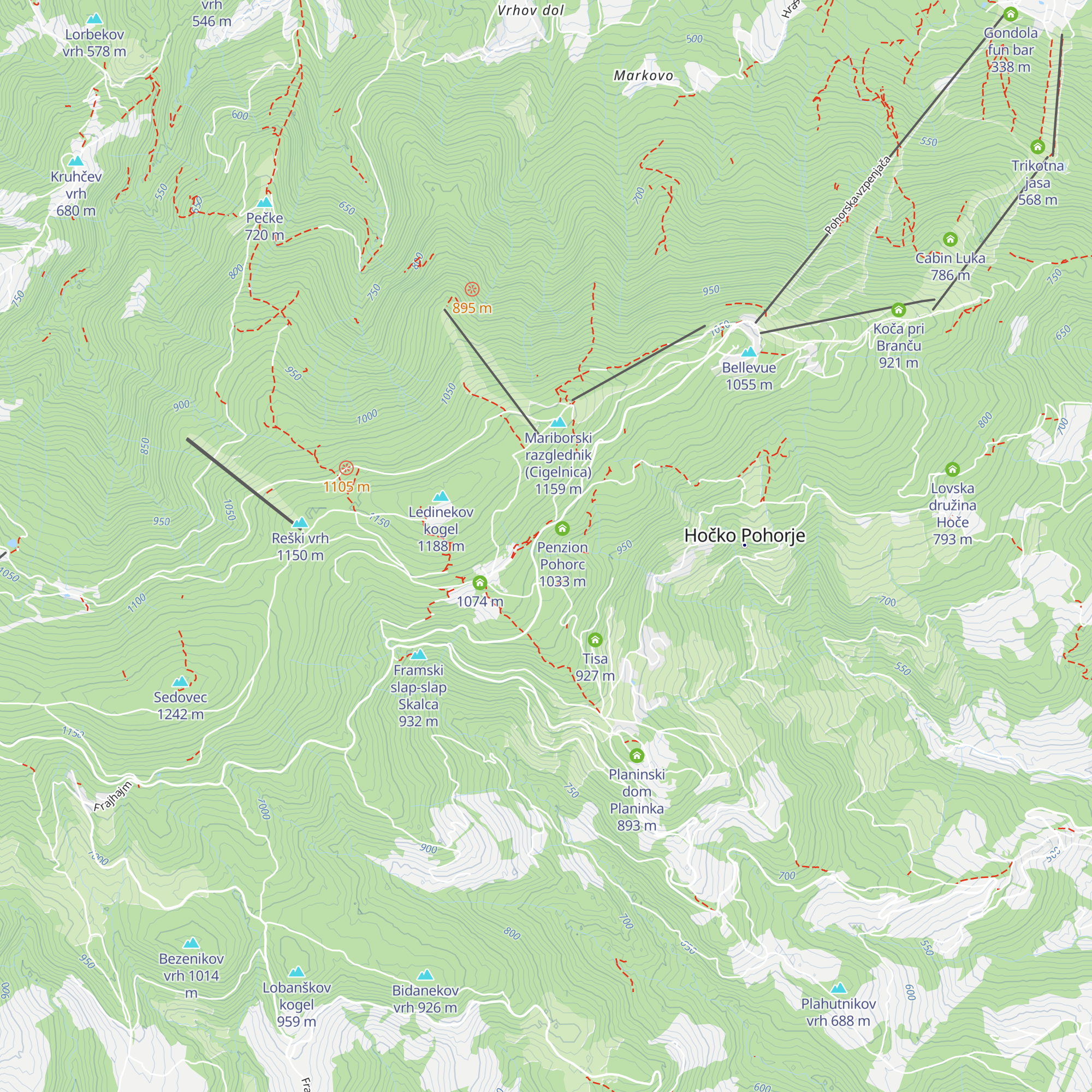 Dom Miloša Zidanška map