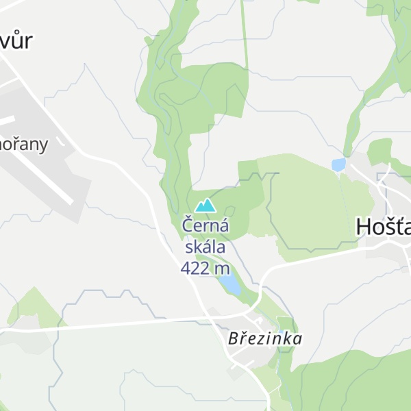 Map of Černá skála
