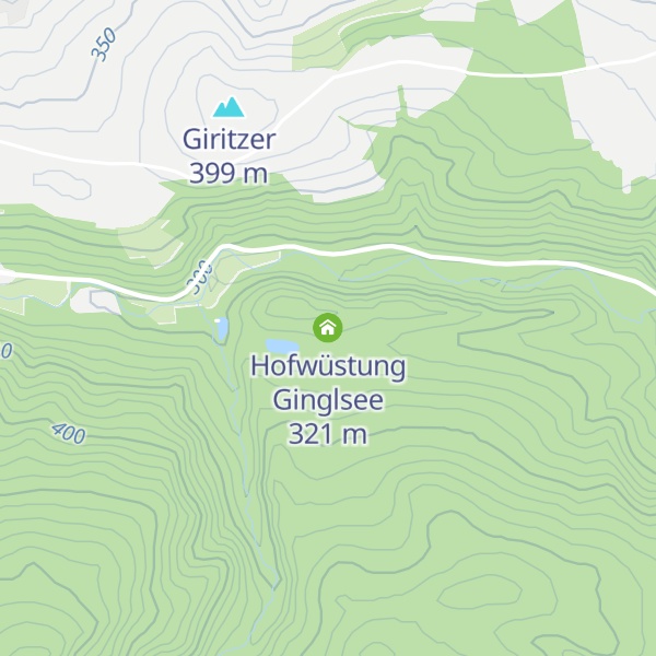 Map of Hofwüstung Ginglsee