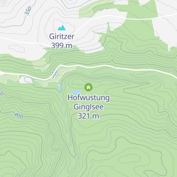 Map of Hofwüstung Ginglsee