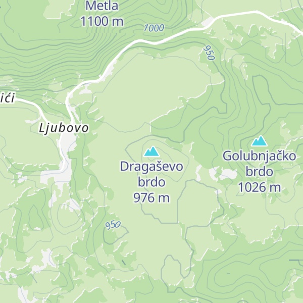 Map of Dragaševo brdo