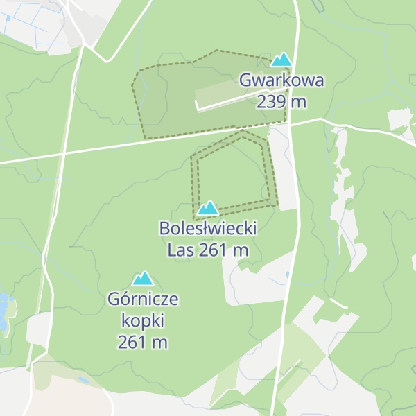 Map of Bolesłwiecki Las
