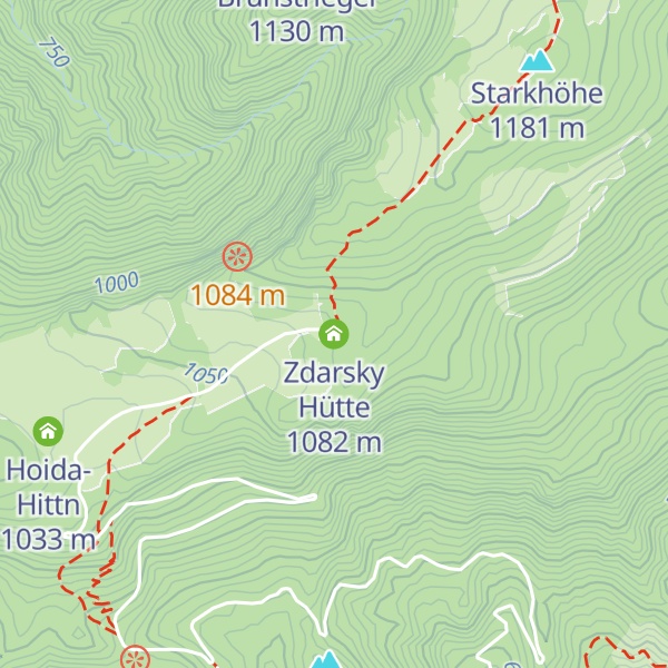 Map of Zdarsky Hütte