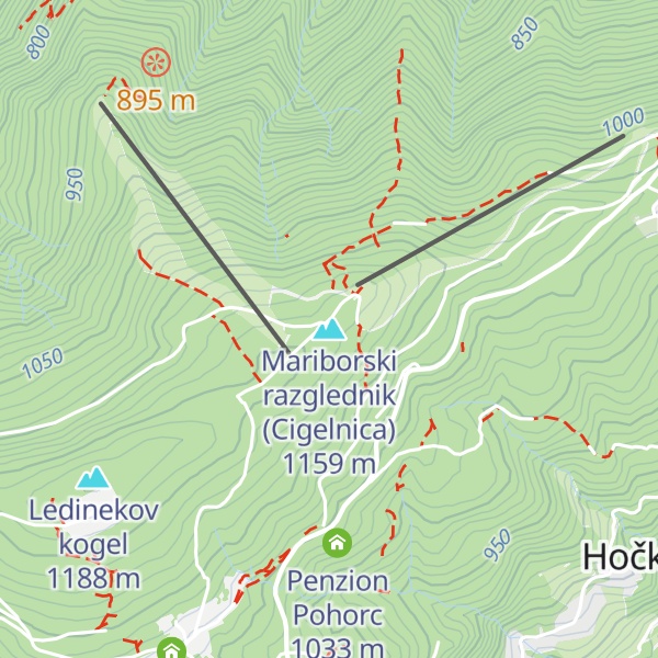Map of Mariborski razglednik (Cigelnica)