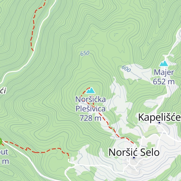 Map of Noršićka Plešivica