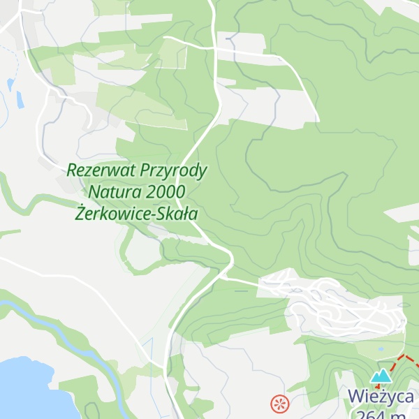 Map of Huzarski Skok