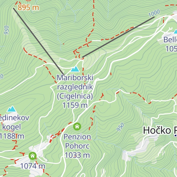 Map of Aparthotel Pohorje