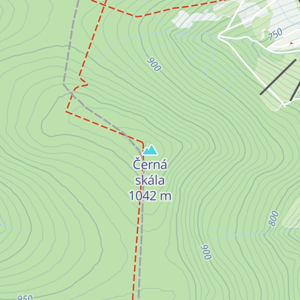 Map of Černá skála