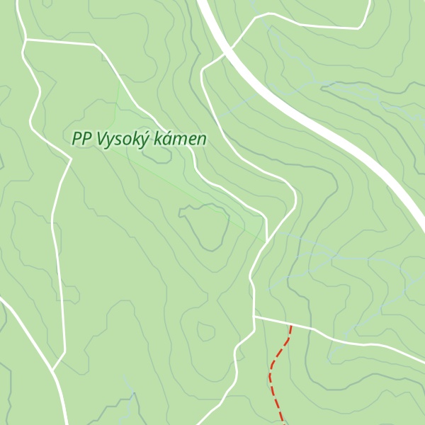 Map of Vysoký kámen