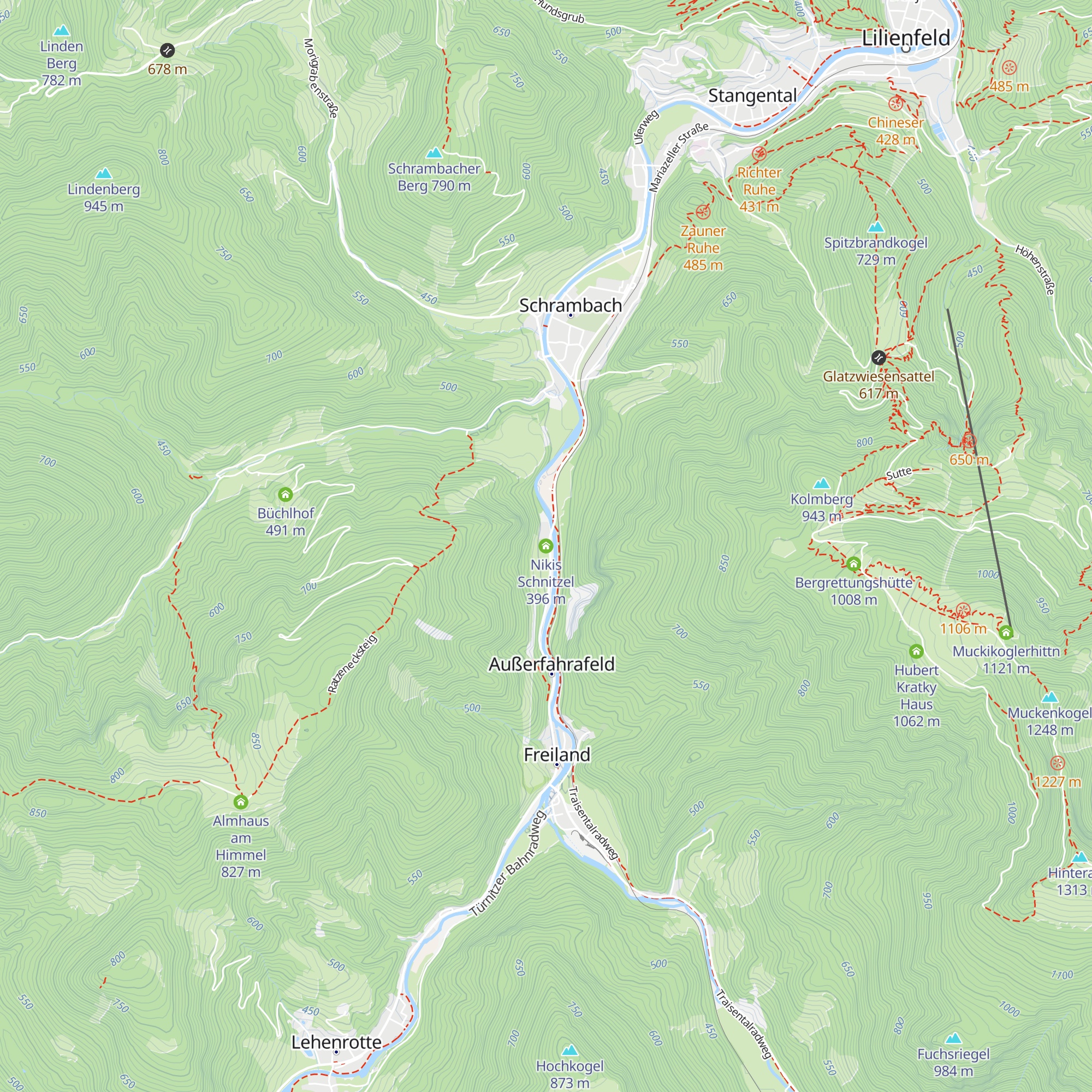 Nikis Schnitzel map