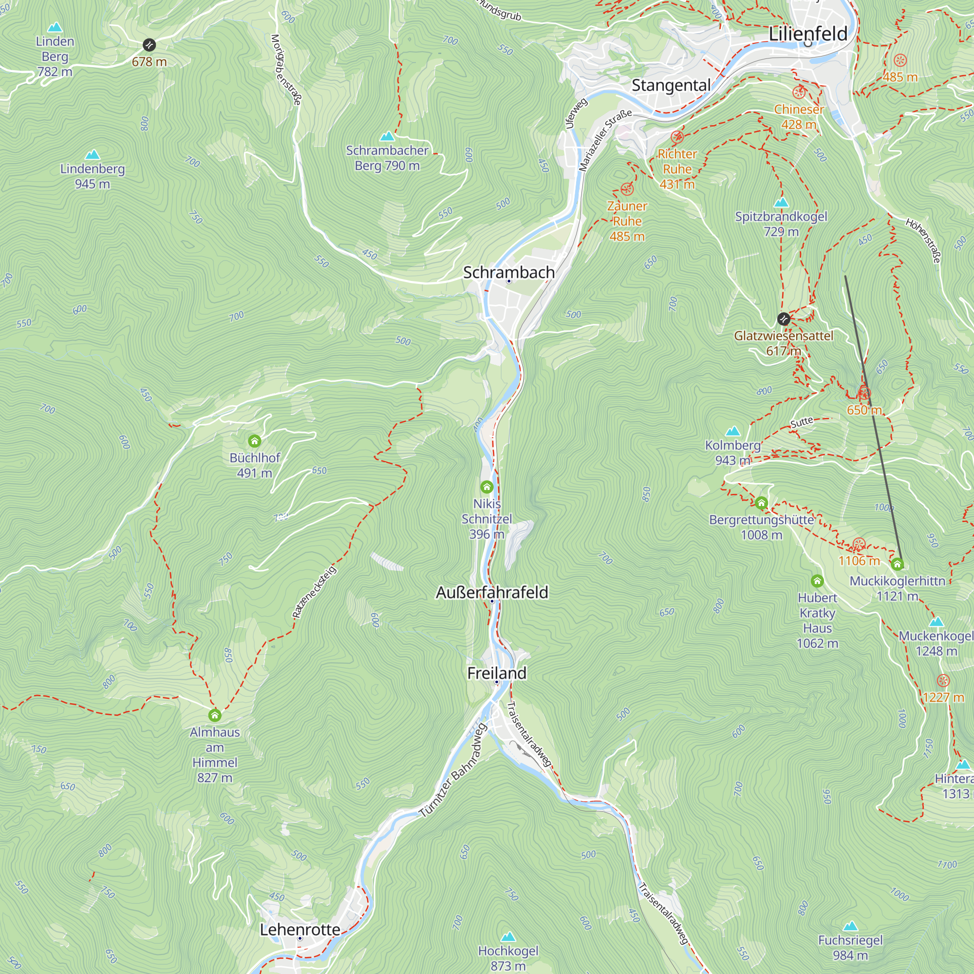 Nikis Schnitzel map