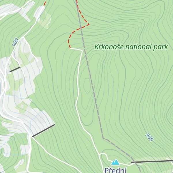 Map of Zadní Žalý