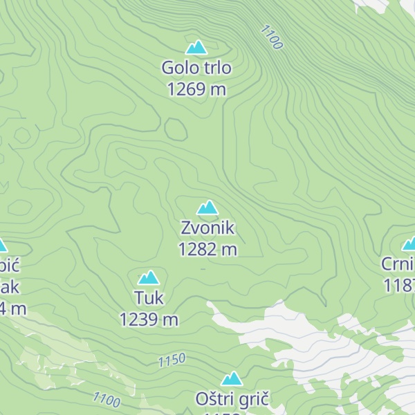 Map of Zvonik