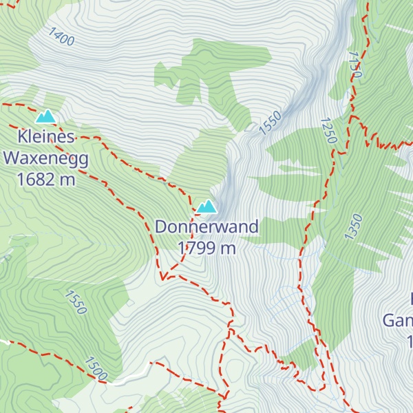 Map of Donnerwand