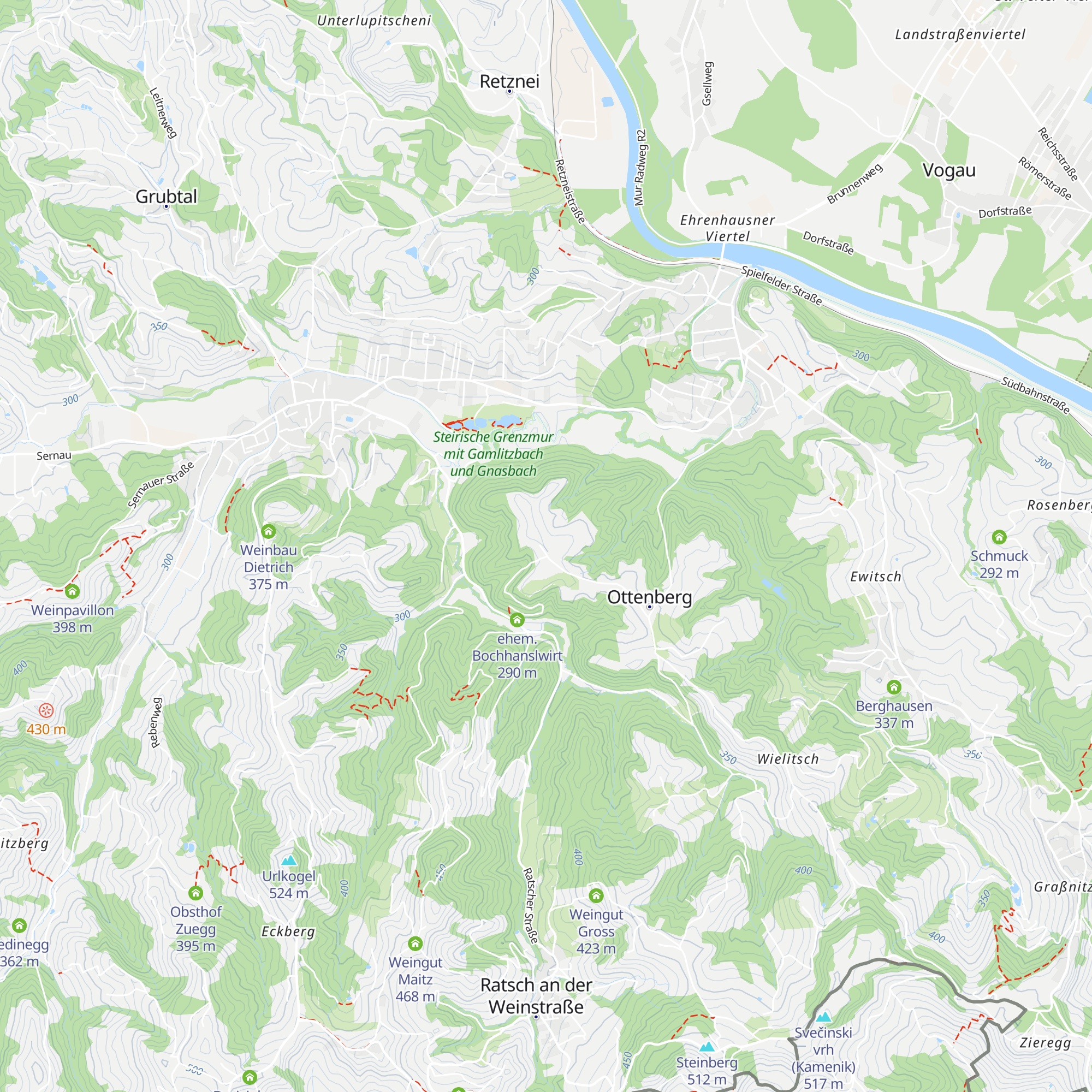 Obstbau Ledinegg map