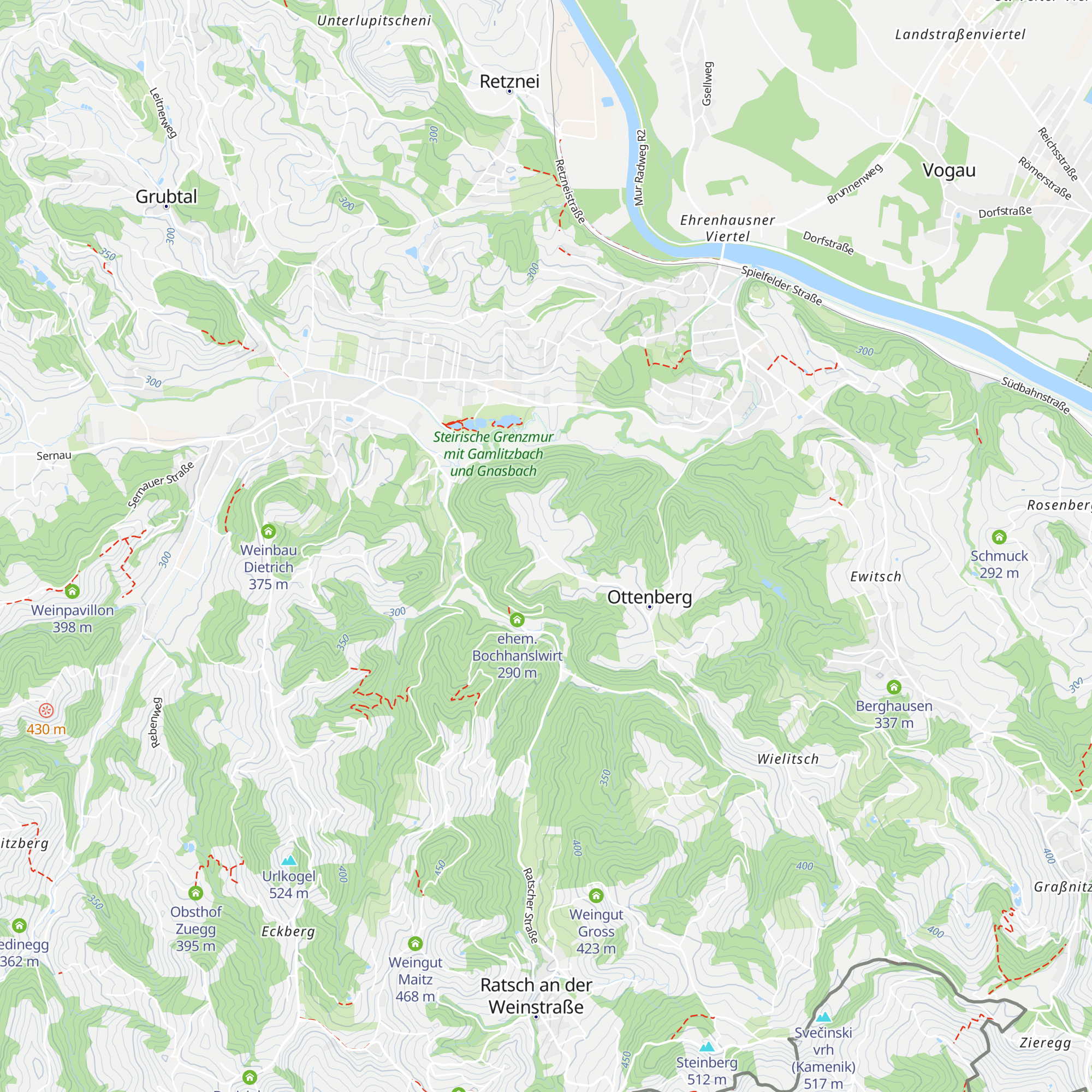 Obstbau Ledinegg map