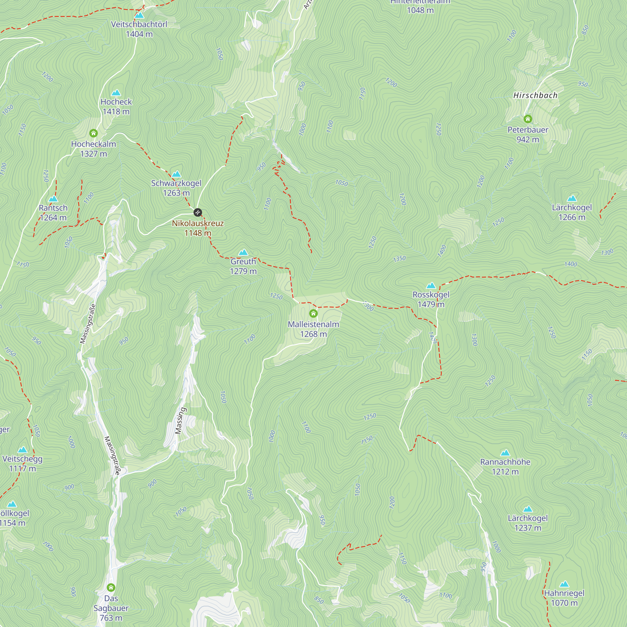 Malleistenalm map
