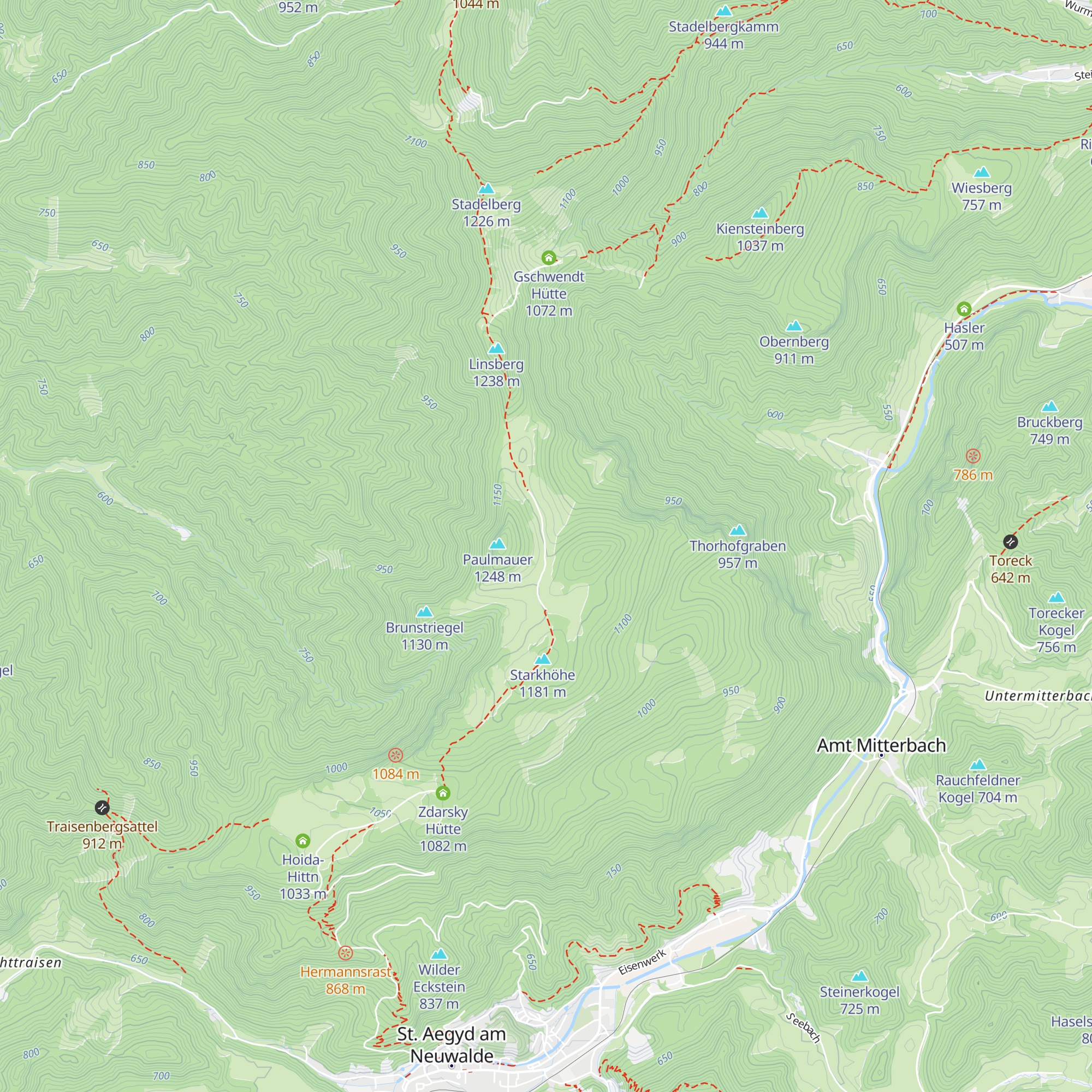 Grabenalm Hütte map