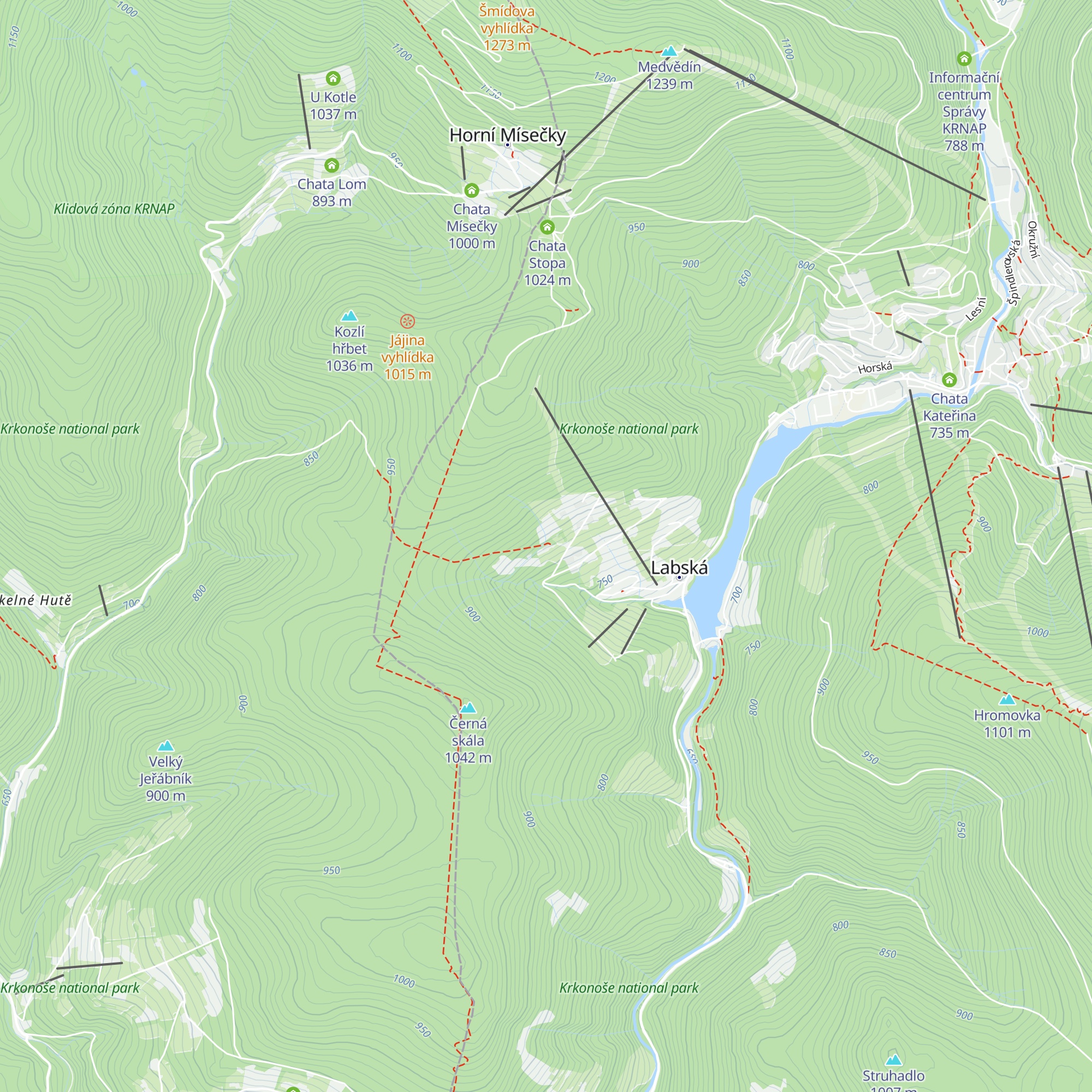 Sporthotel Švýcarská bouda map