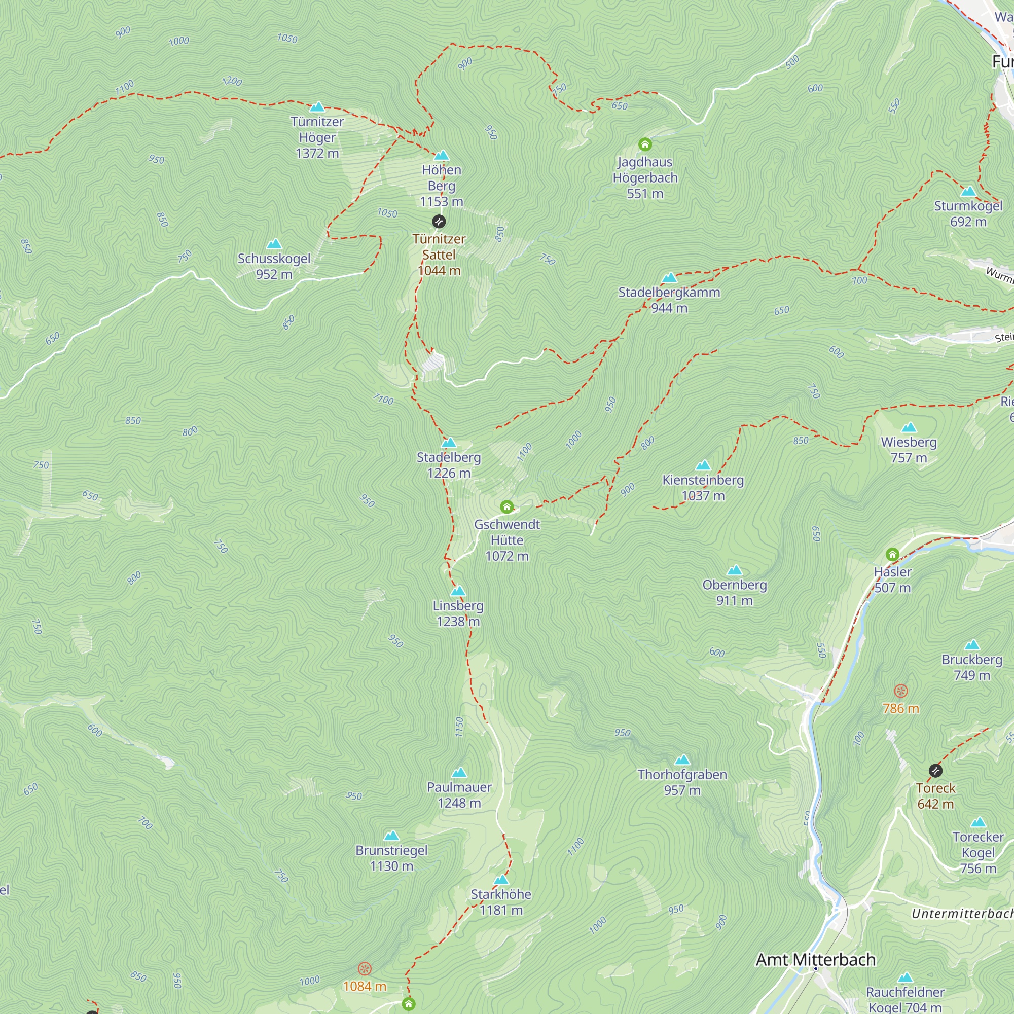 Gschwendt Hütte map