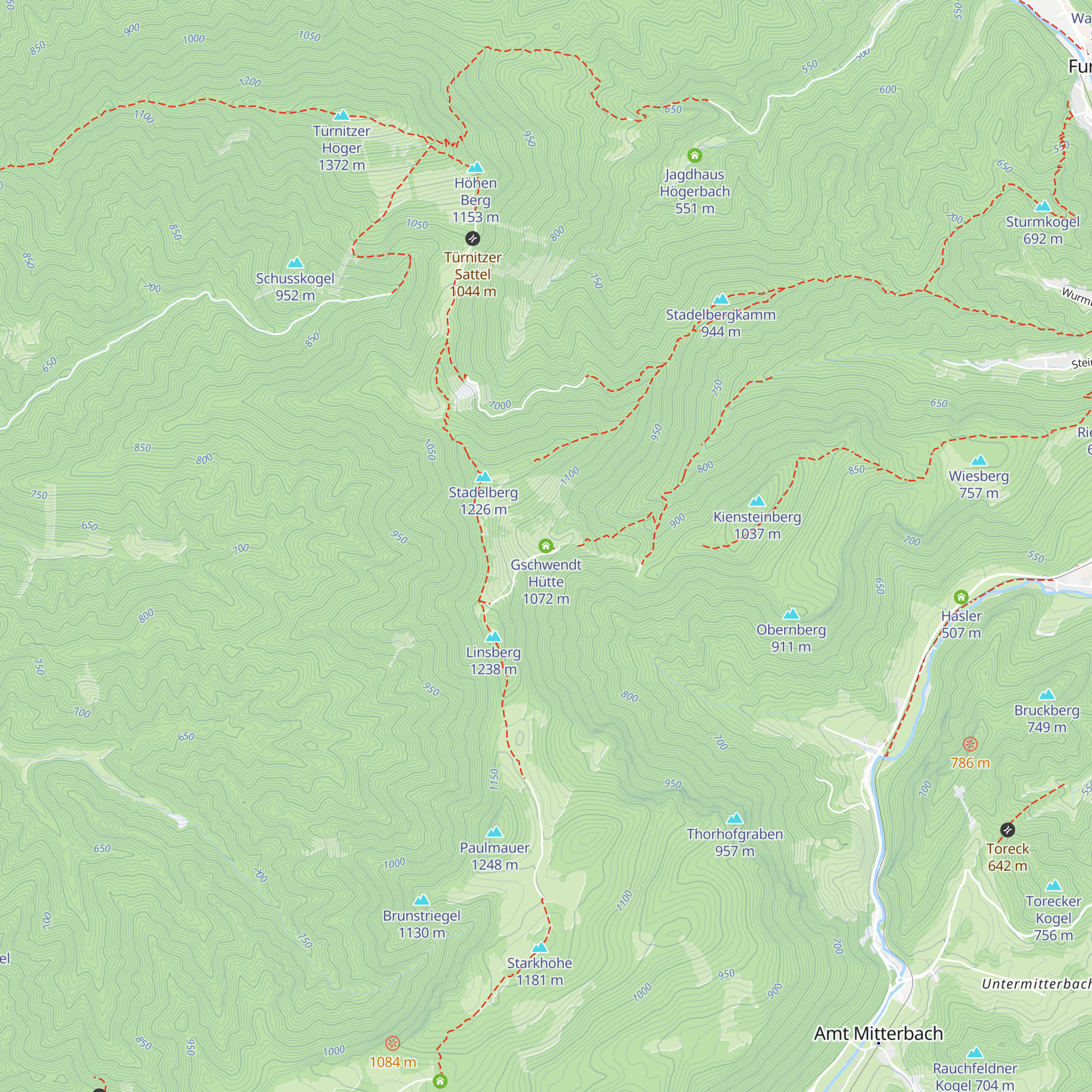 Gschwendt Hütte map