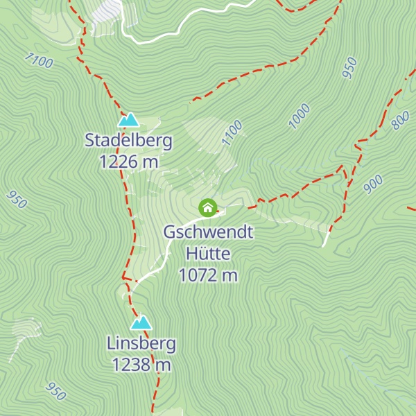Map of Gschwendt Hütte